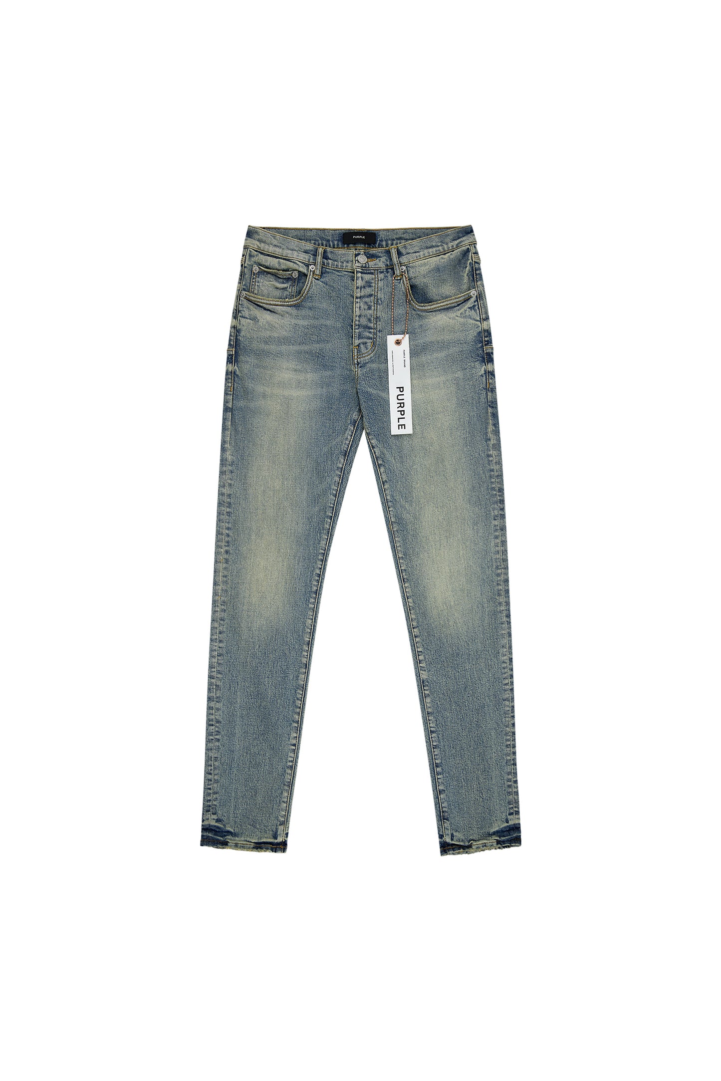 P001 Electric stretch skinny denim jeans with low rise and premium fabric in size 30.
