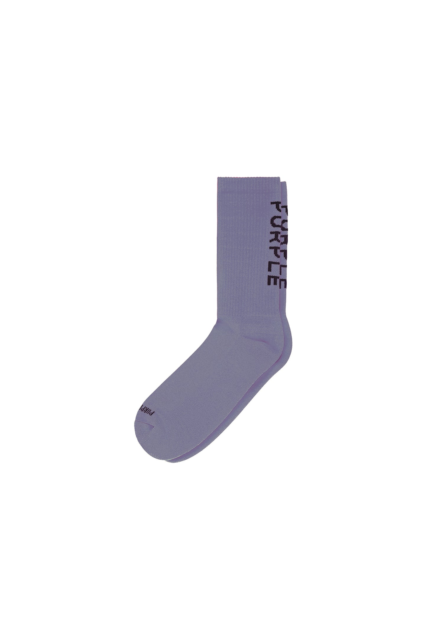 Crew Sock OS in purple, made of 93% polyamide and 7% elastane, for Pre Fall 2024.