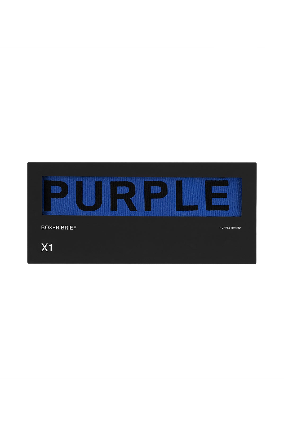 Purple Brand Blue Boxer Brief with Jacquard Elastic and Ergonomic Support System
