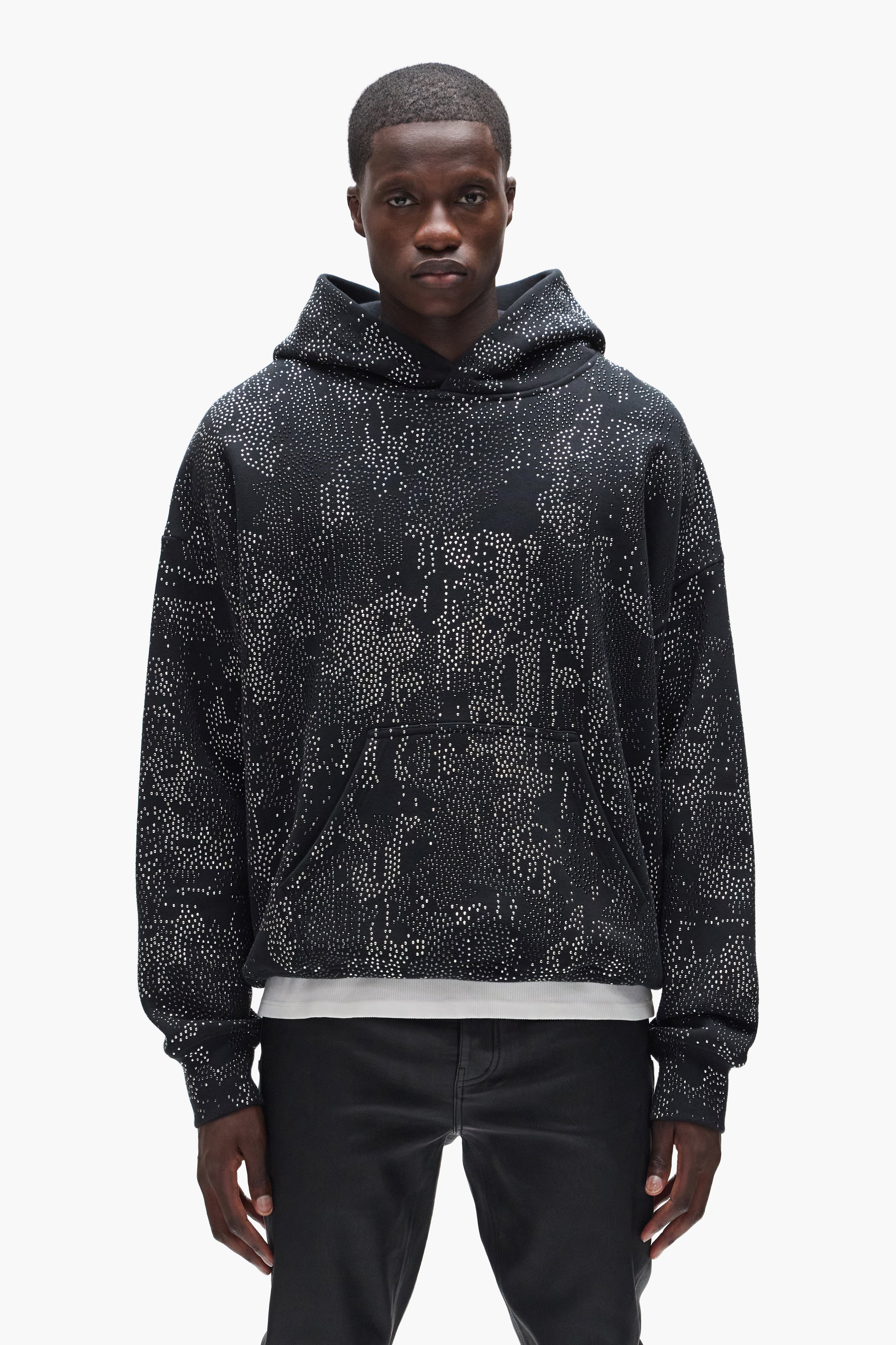 Studded Camo Hoodie – PURPLE BRAND