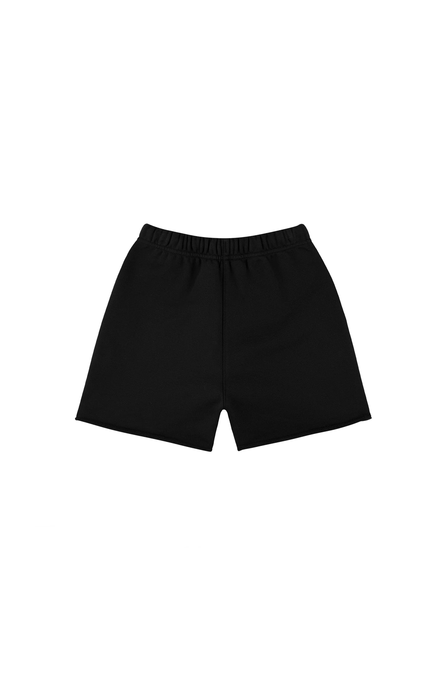 Kids' Painted Wordmark Shorts with relaxed fit and elastic waistband, available in sizes 4-5 to 12.