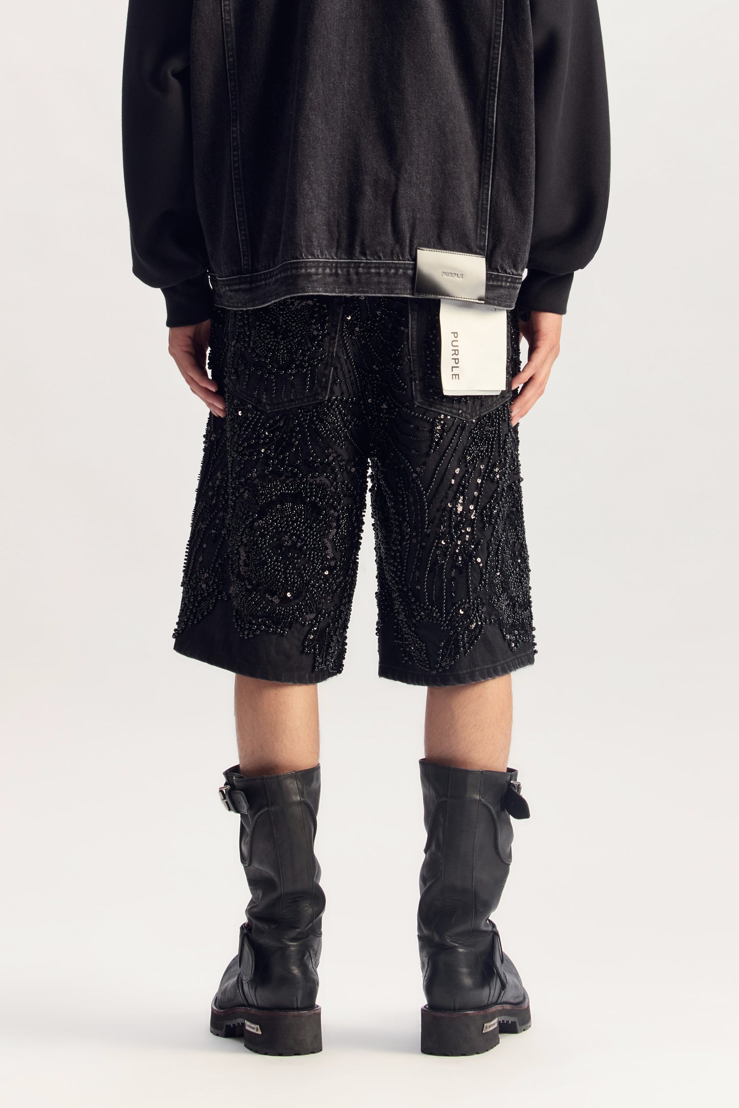 P070 Mesh Embellishment Short
