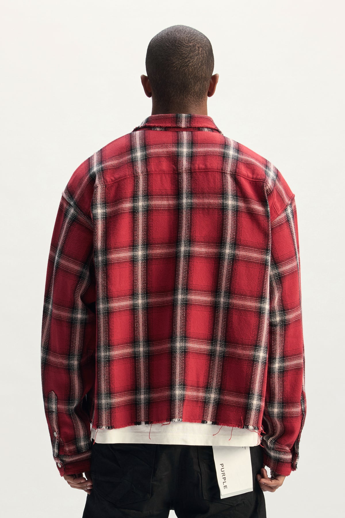 Cropped Flannel Shirt