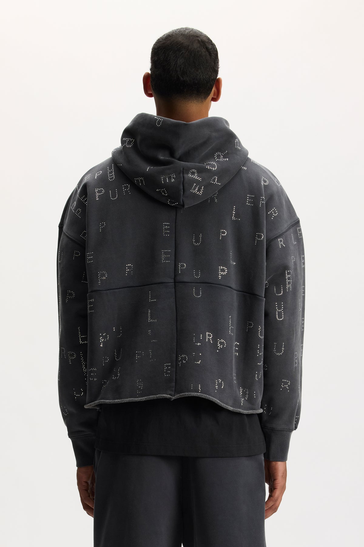 Studded Sequin Hoodie