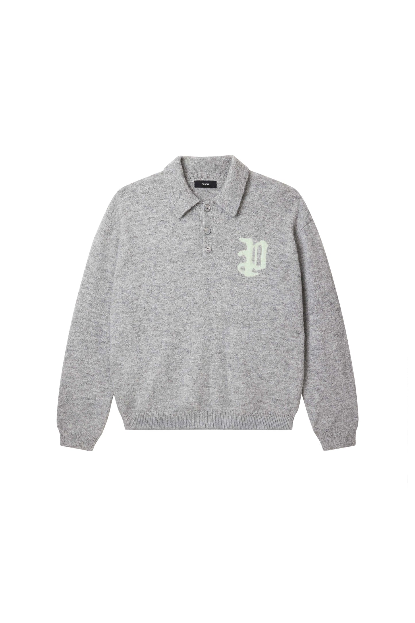 Rugby Knit Shirt in relaxed fit made from alpaca blend, ideal for Fall Winter 2025.