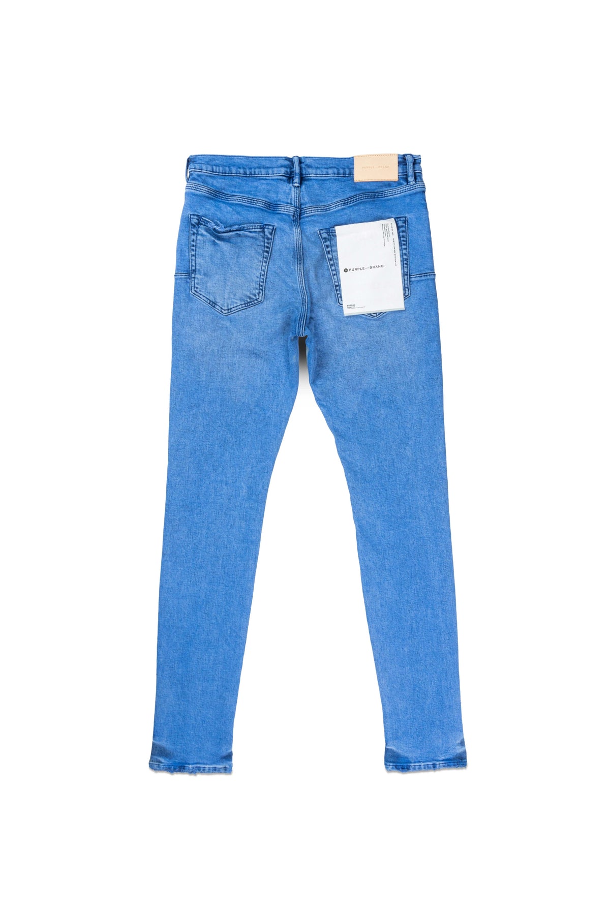 P001 Laser Uppercut denim with front laser logo, available in sizes 28-40.