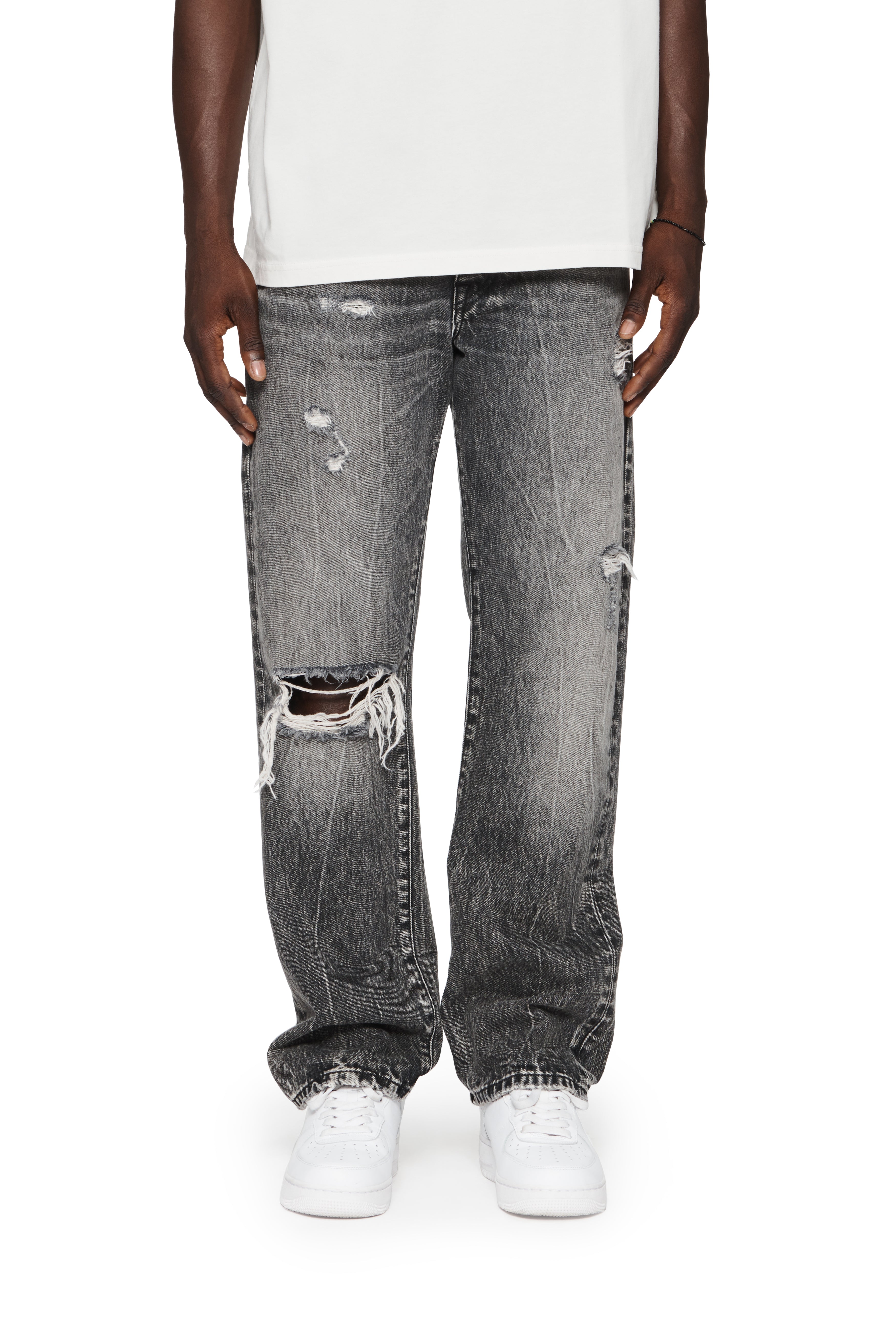 P011 Worn Grey Stone Wash – PURPLE BRAND