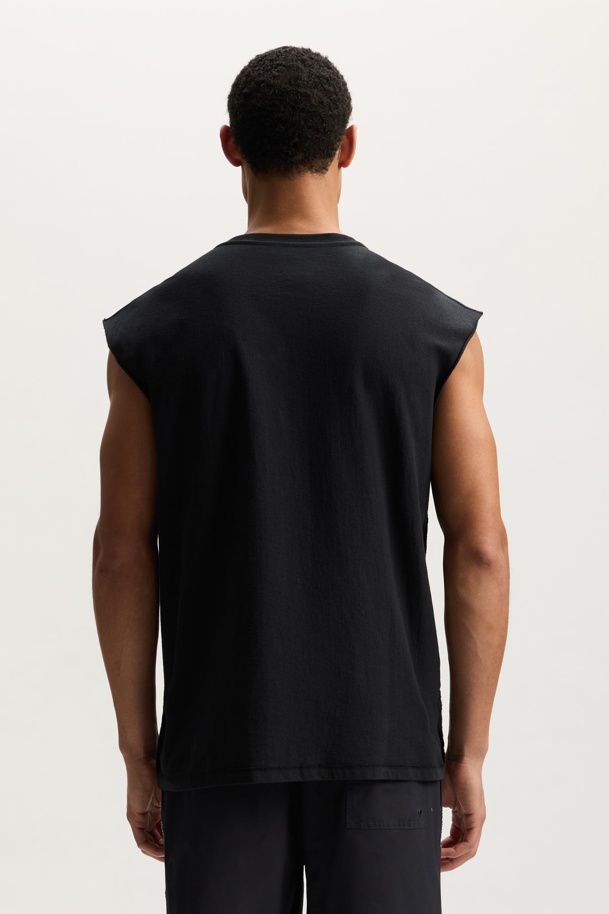 Worn Crystals Tank Top in textured jersey with screen print and hotfix details, regular fit.