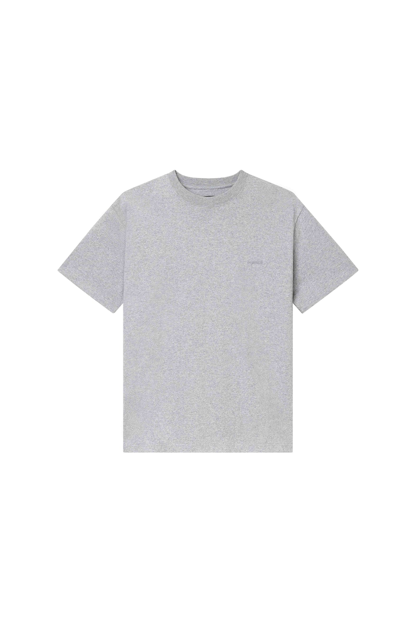 Basic Tee in grey, 100% cotton, regular fit, heavyweight jersey, with Basics logo.