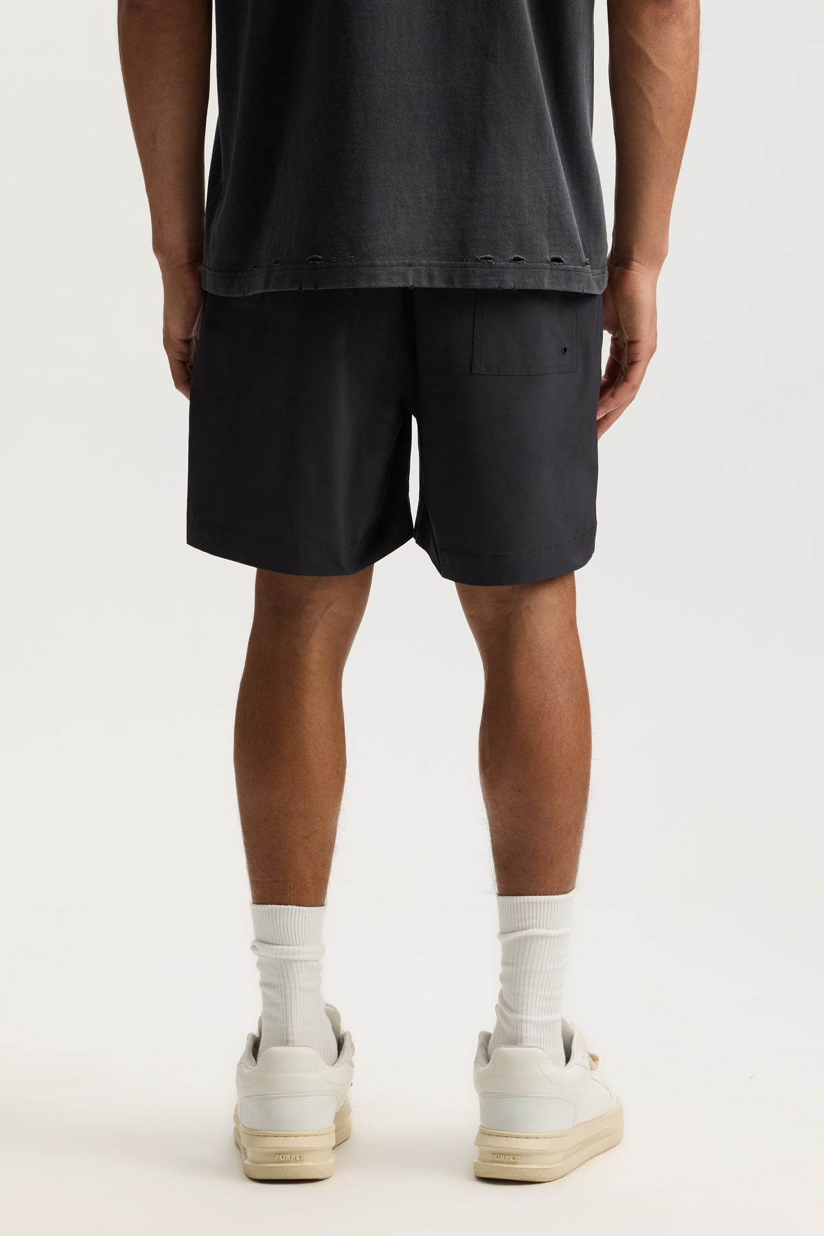 Sequence All Around Shorts with elastic waistband and digital print, available in sizes XS to 3XL.