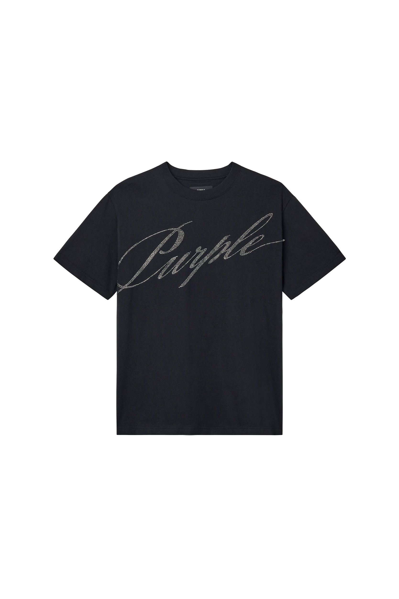 Crystal Slanted Script Tee – PURPLE BRAND