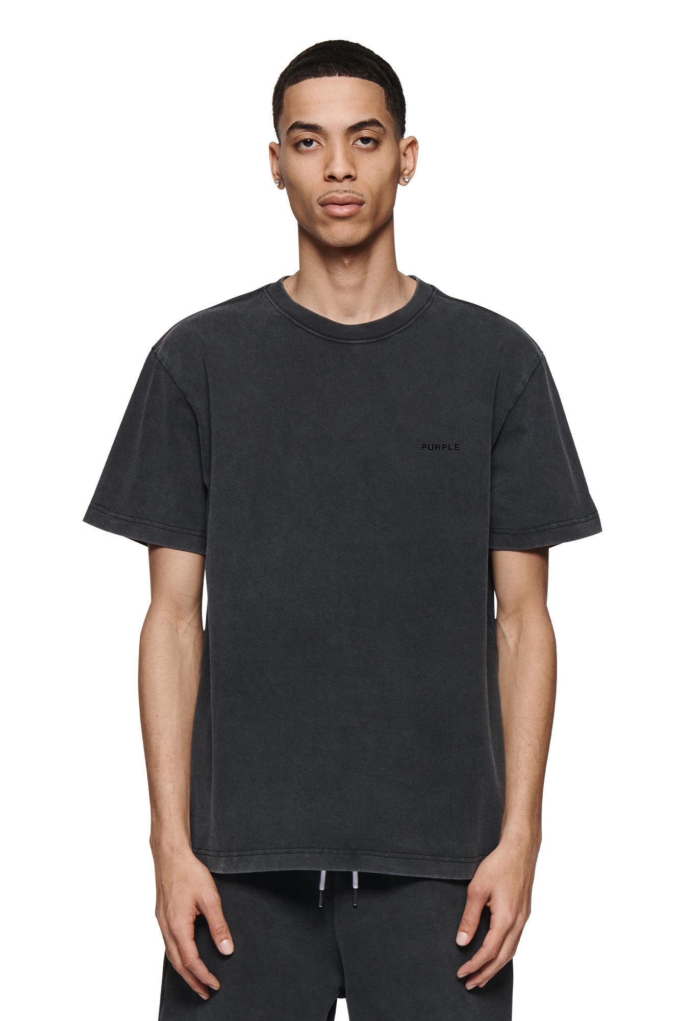 Tシャツ・カットソー Purple Brand P128 LMBF224 OVERSIZED CUT OFF T-shirt Blank Oversized Tee – PURPLE BRAND