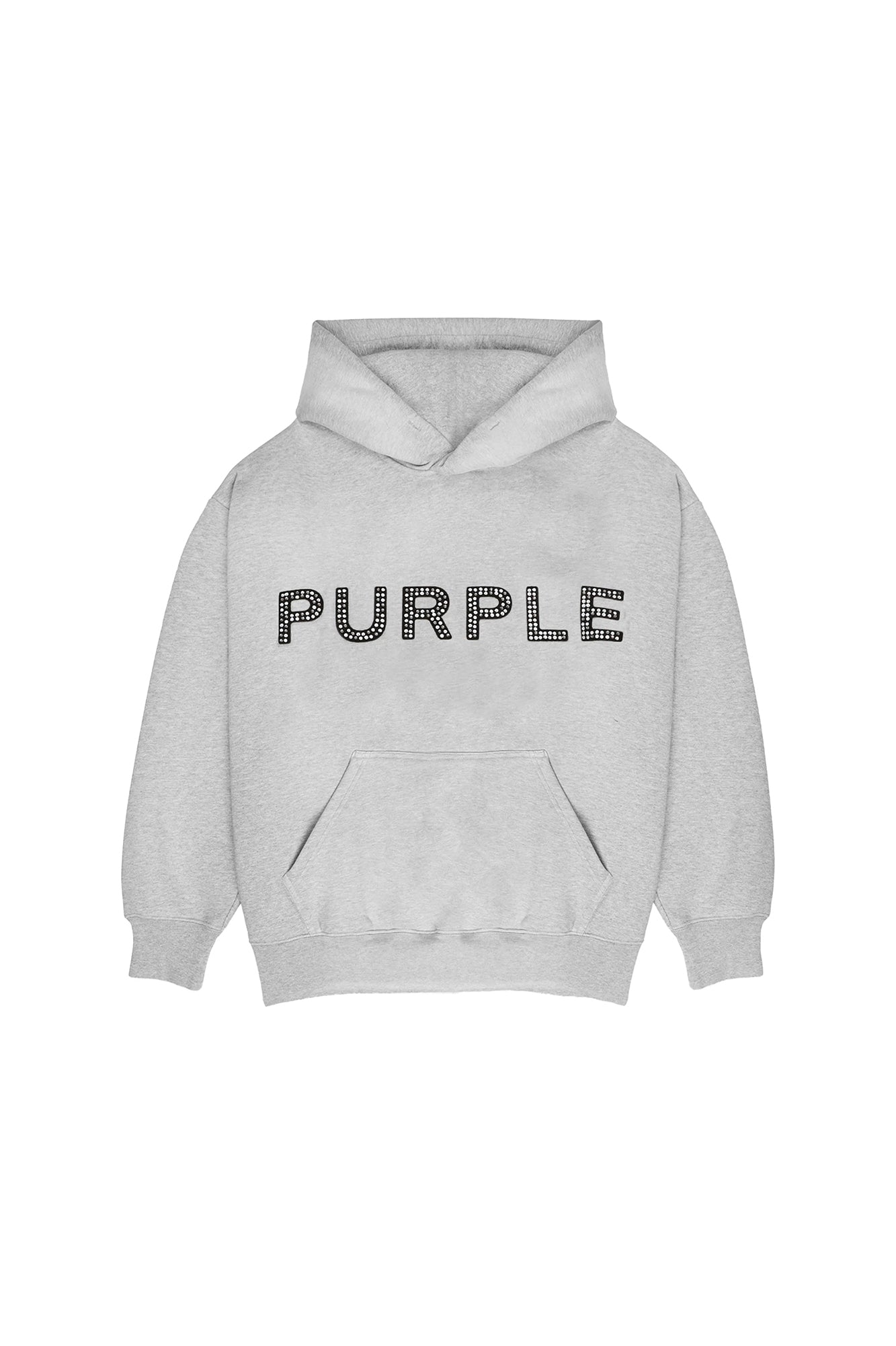 Crystal Applique Hoodie oversized fleece sweatshirt with hotfix crystals in various sizes.