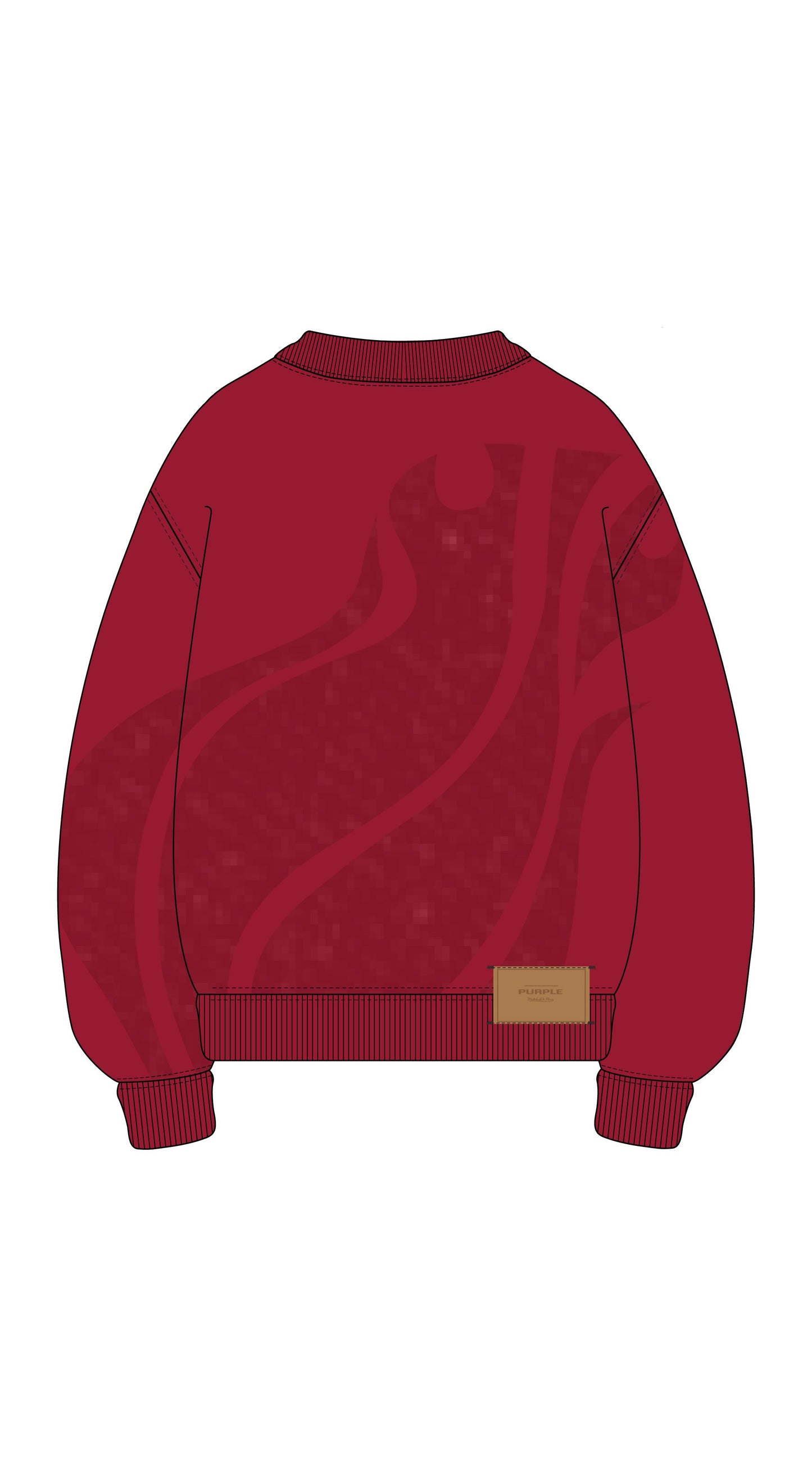 Miami Heat Crewneck Sweater in oversized fit with all over screen print design.