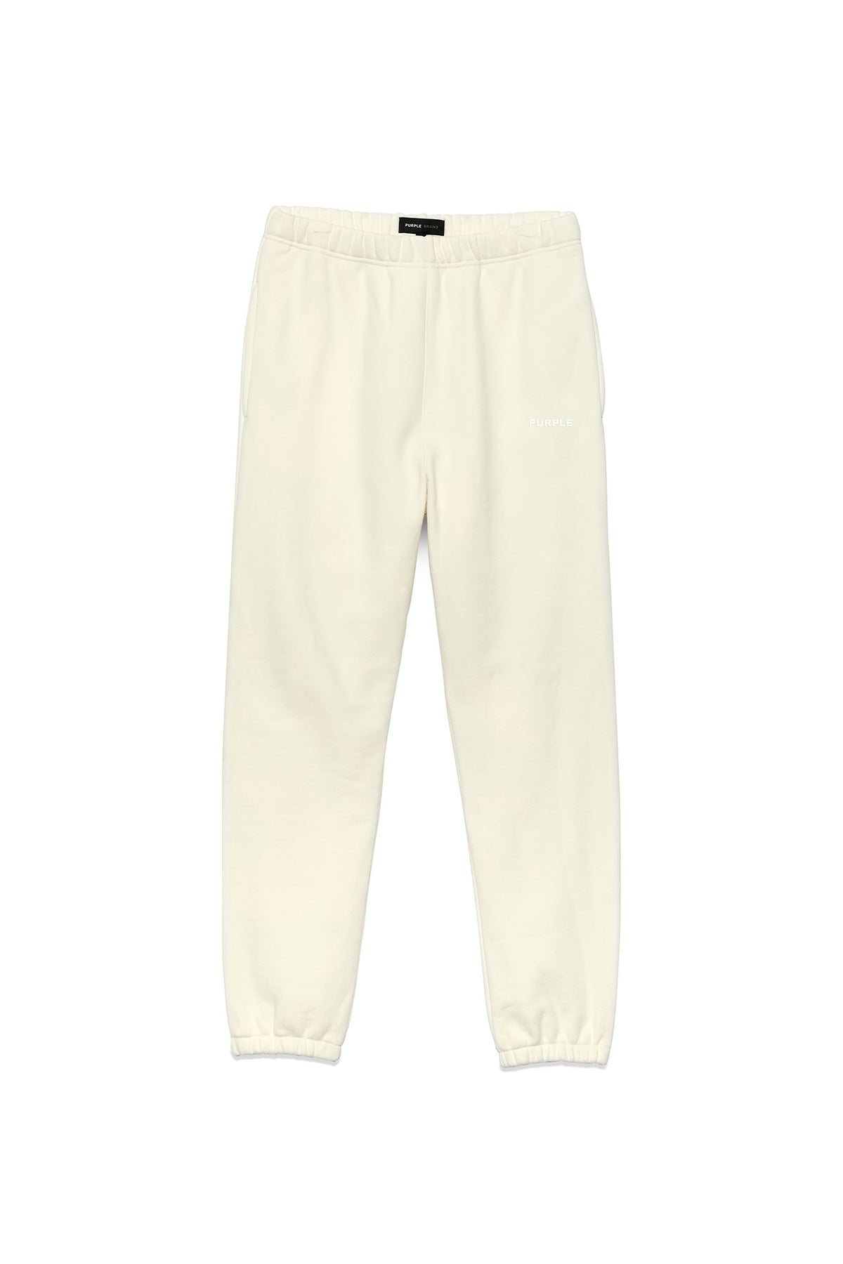 Purple Blank Sweatpant with regular fit and Basics logo on left thigh.
