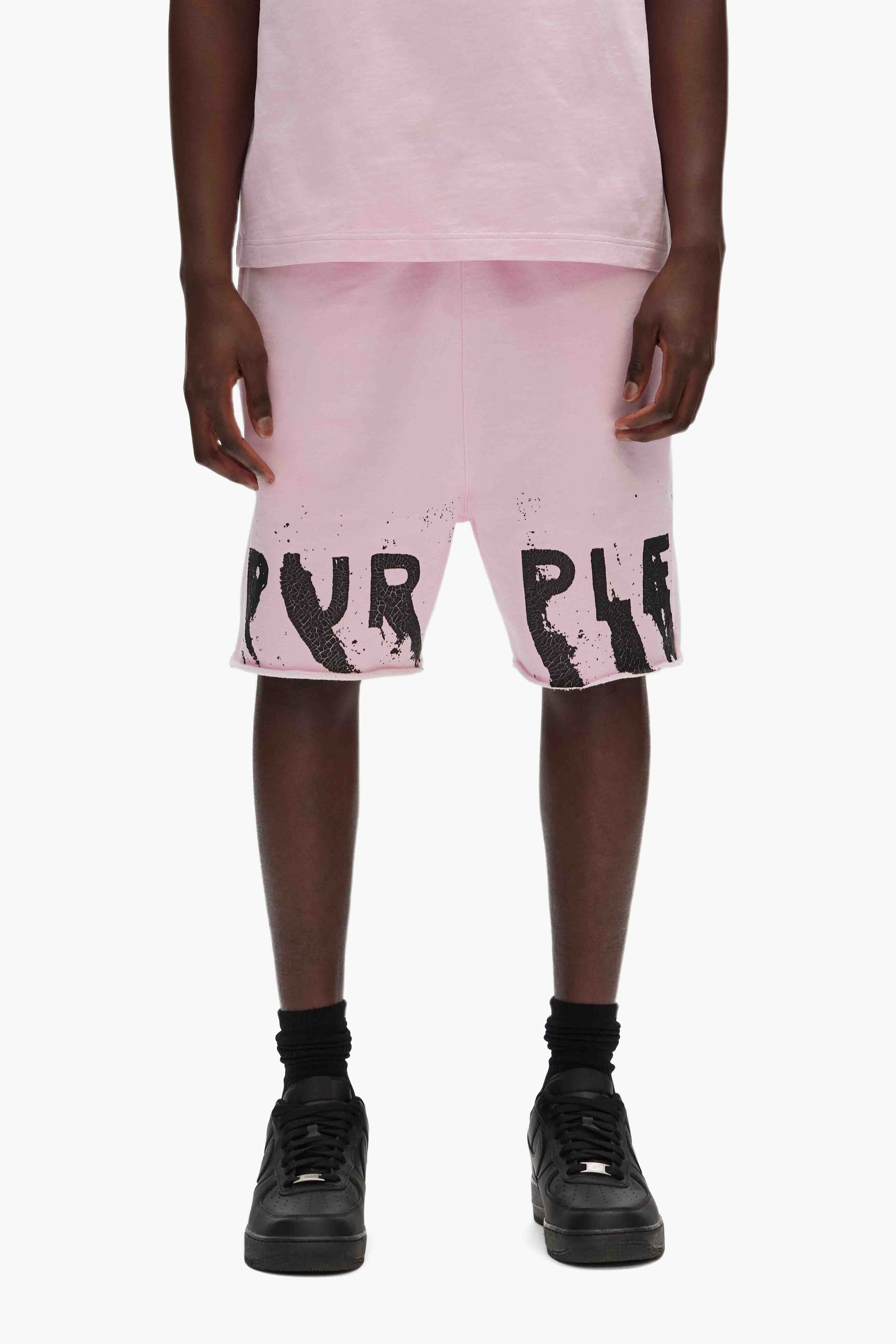 Painted Wordmark Shorts – PURPLE BRAND