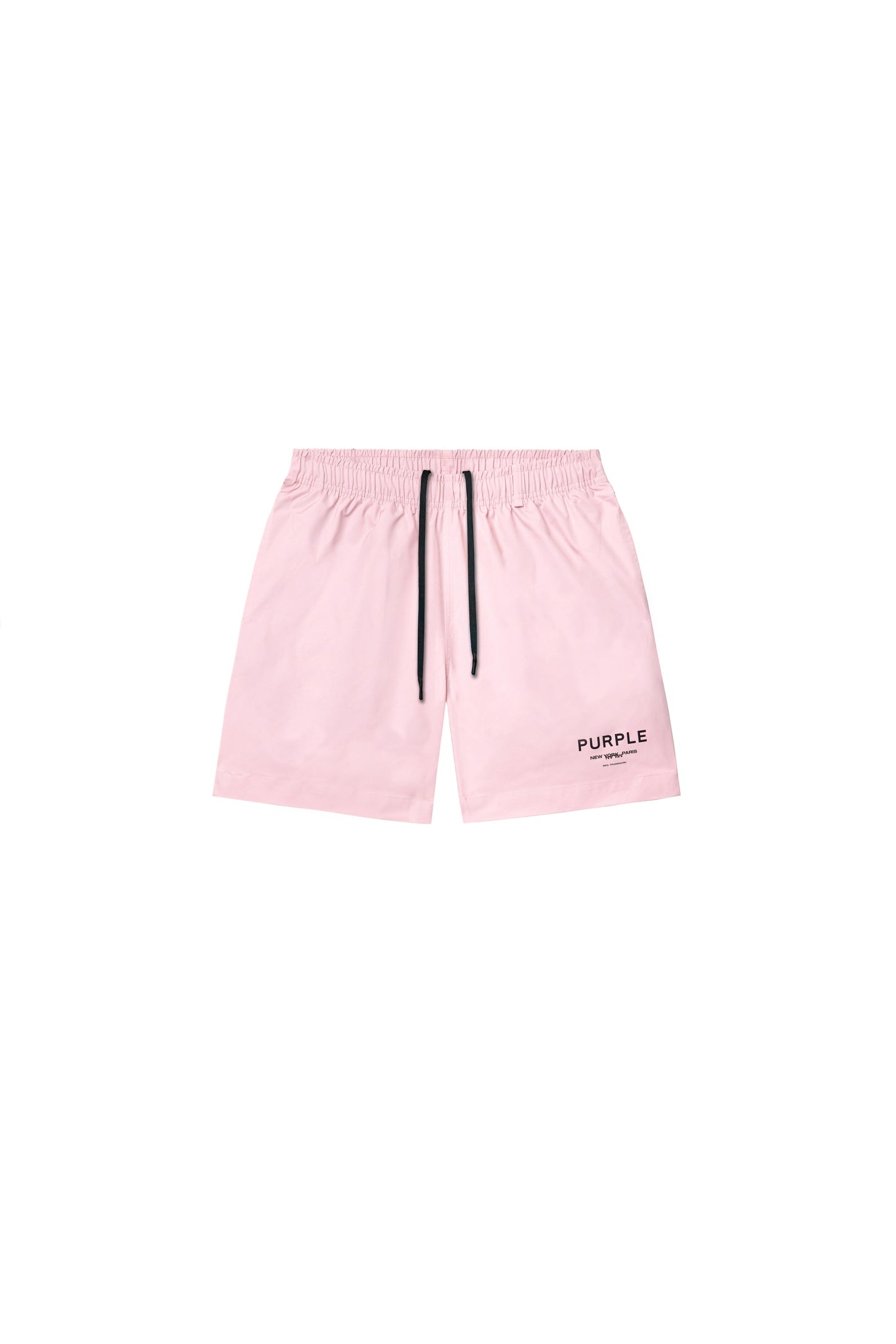Showrooms All Around Short in Burnished Lilac, regular fit swimwear with elastic waistband.