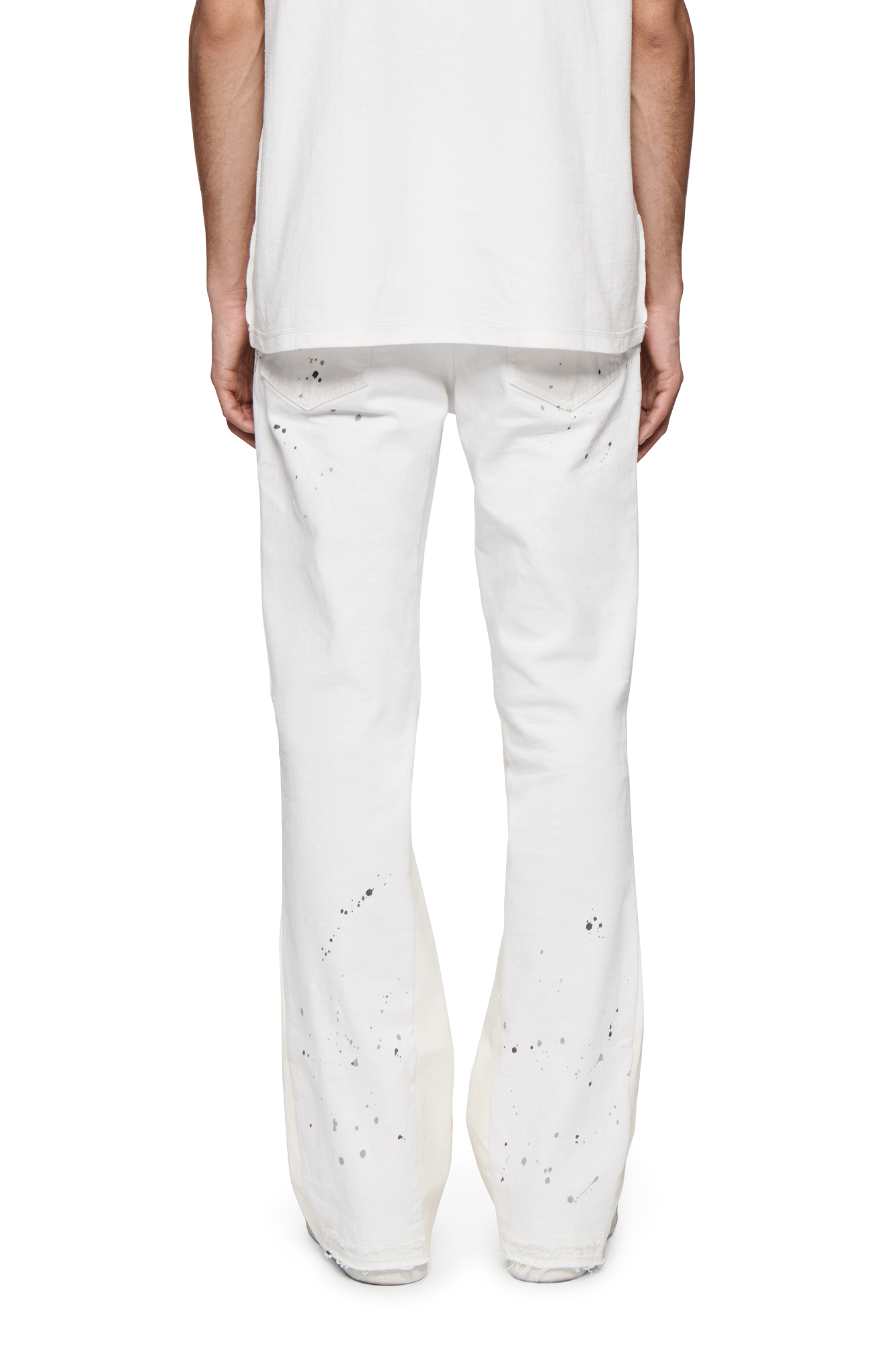 Double Panels Flare Blowouts denim in various sizes with unique finishes and premium stretch fabric.