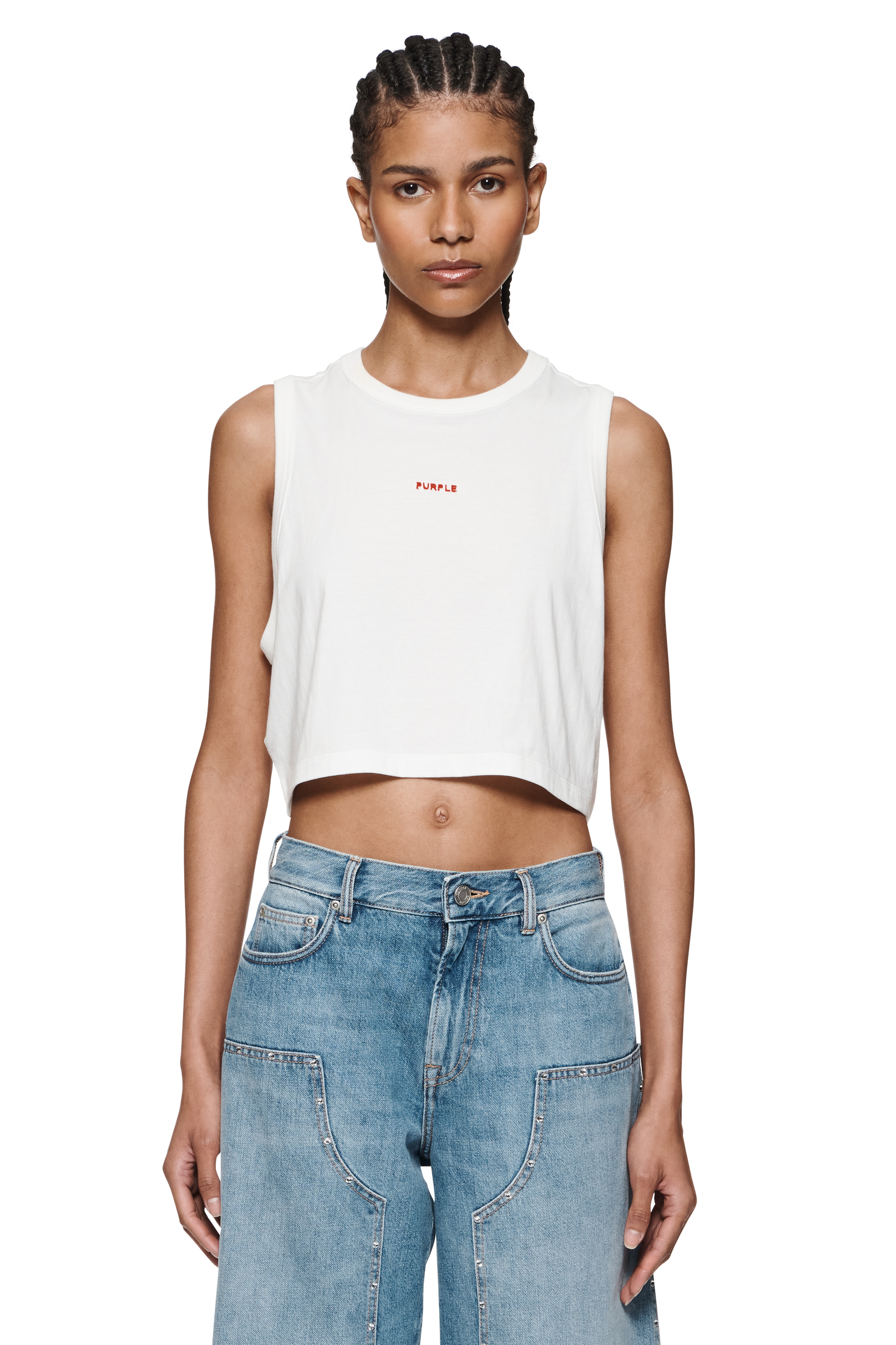 Wordmark Muscle Tank – PURPLE BRAND