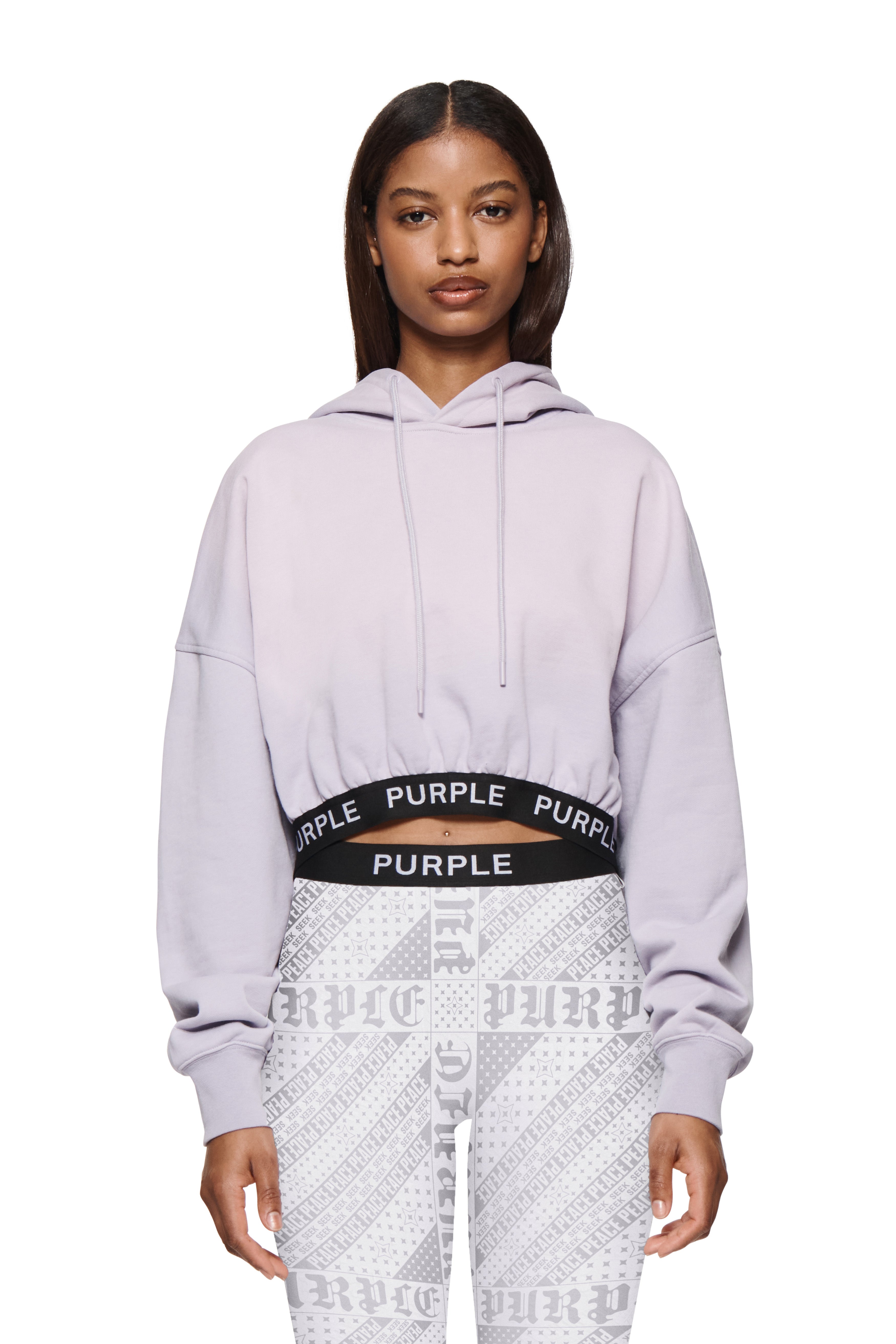 Wisteria Cropped Hoodie – PURPLE BRAND