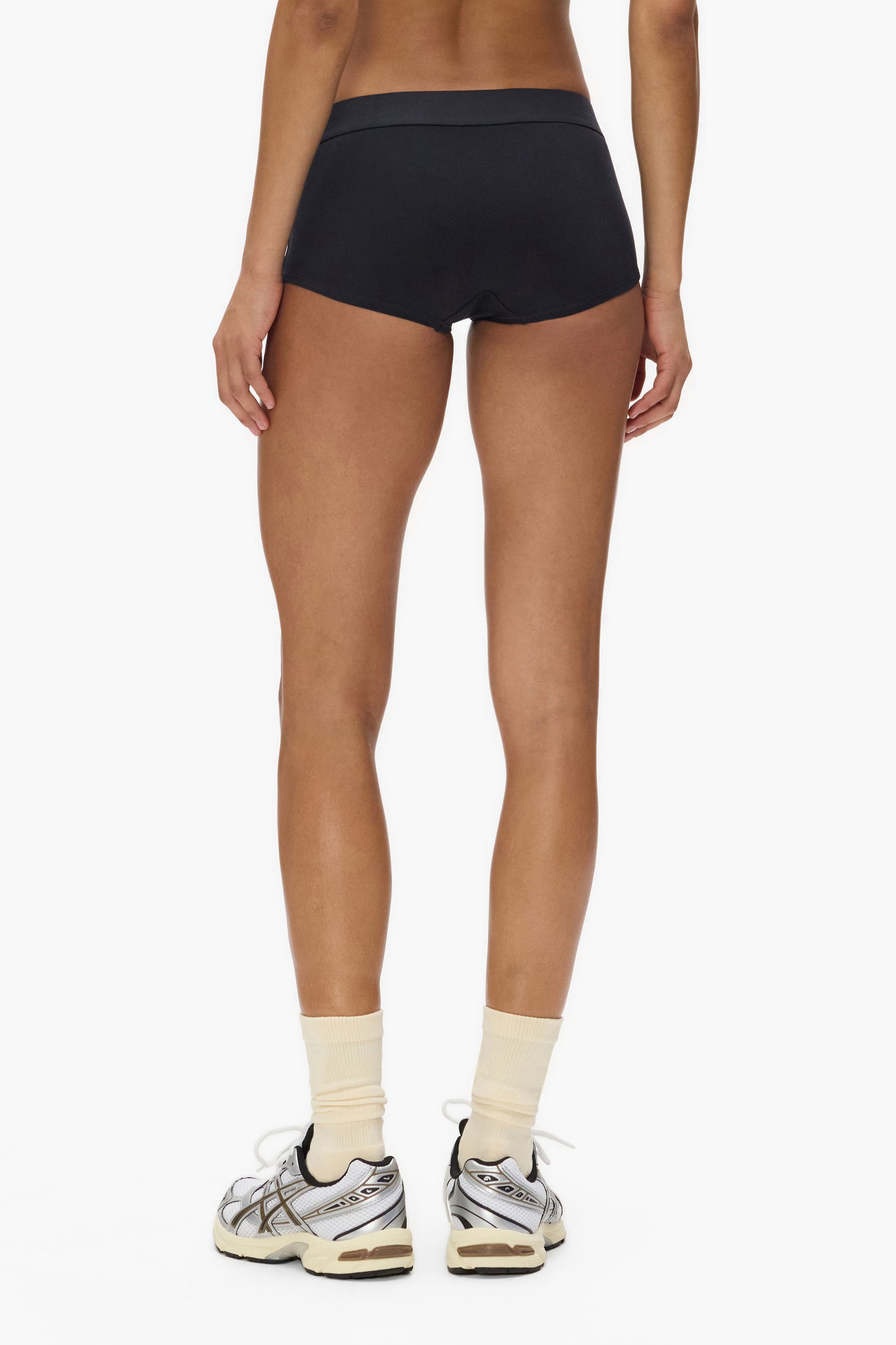 Boy Short underwear with branded elastic waistband, available in sizes XXS to XL.