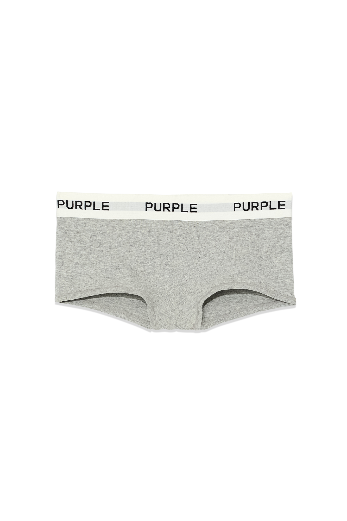 Boy Short Underwear with Soft Purple Branded Elastic Waistband, available in sizes XXS to XL.