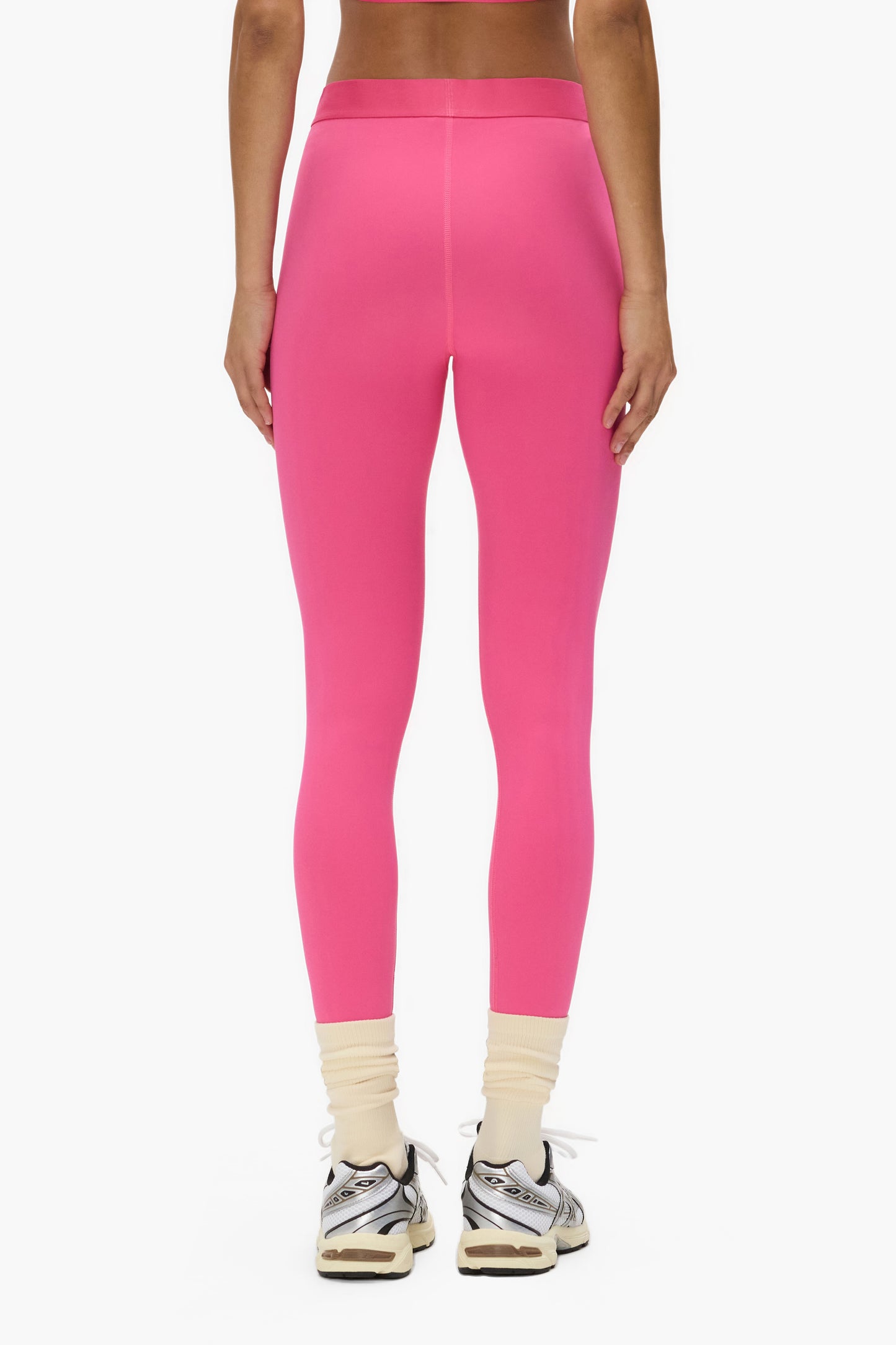 Nylon Legging with branded elastic waistband, available in sizes XXS to XL.