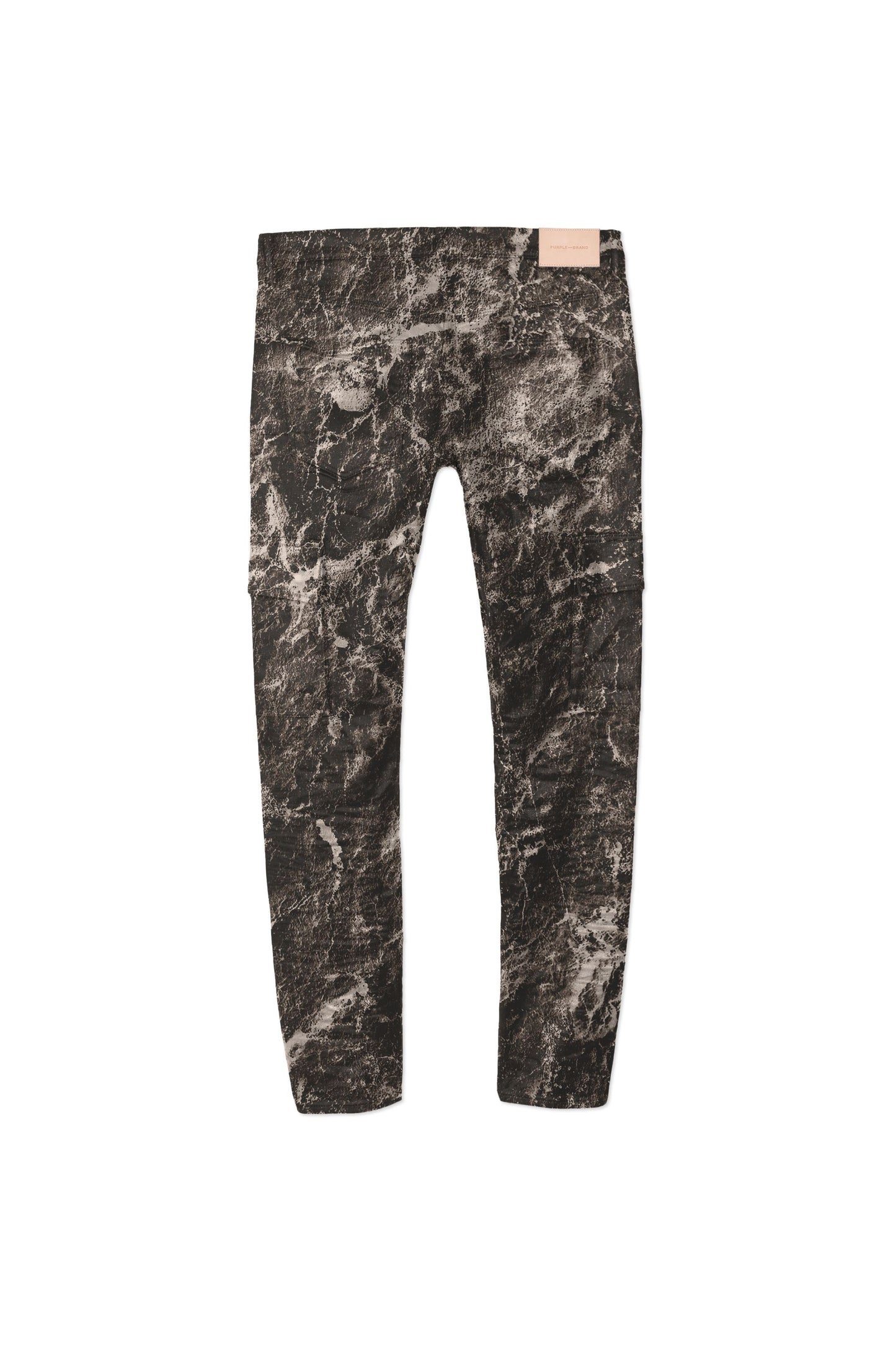 Black wash mid rise slim denim jeans with printed graphic throughout garment, available in various sizes.