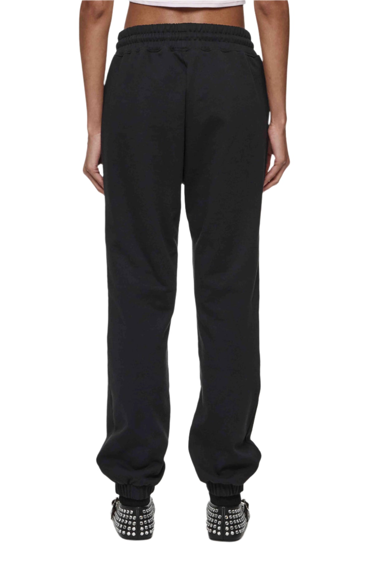 Script Sweatpants with front pockets, elastic waistband, and TPU print on left hip.