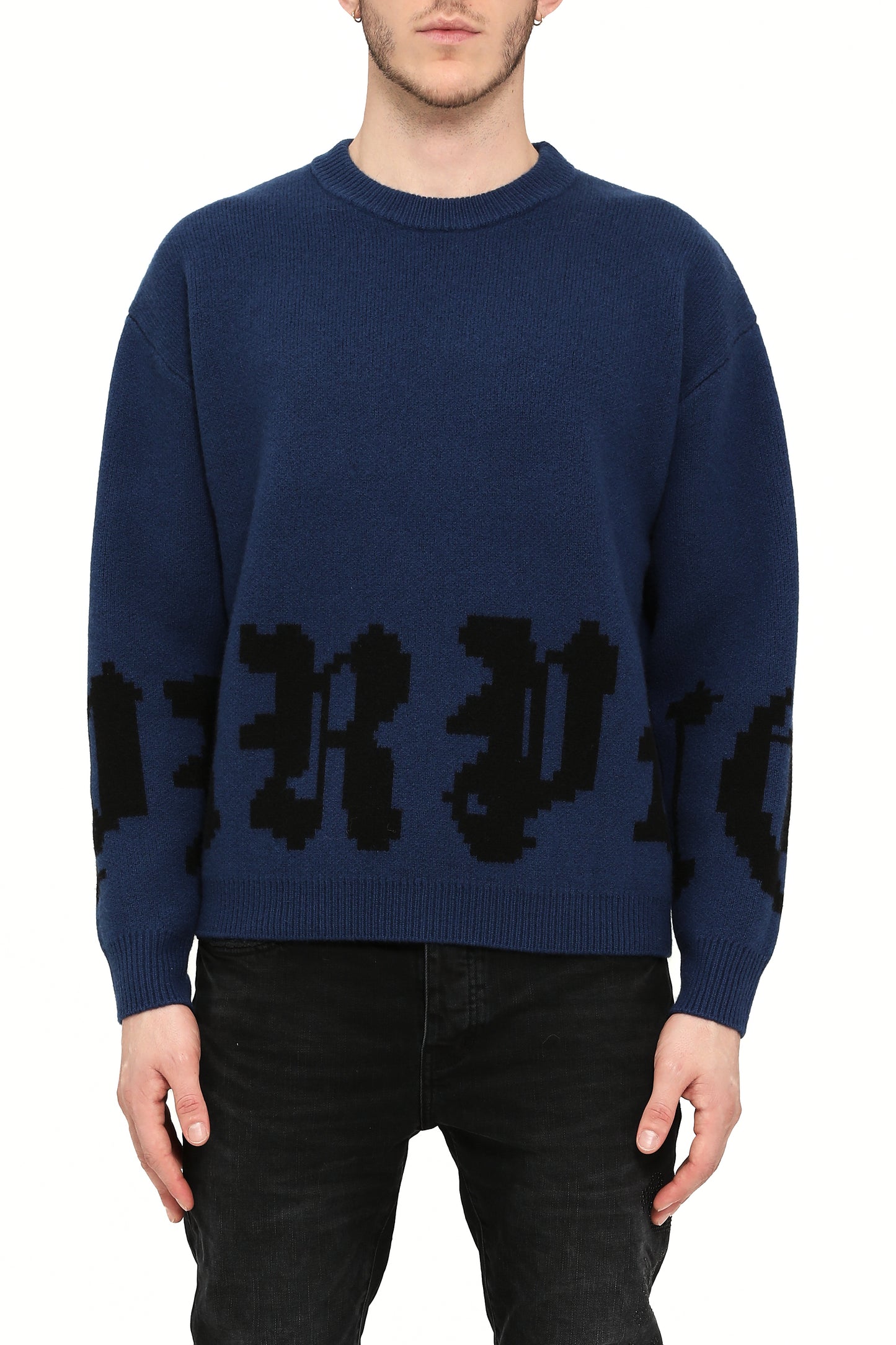 M7084-TEWB425 relaxed fit wool knit from the FW25 White Label collection.