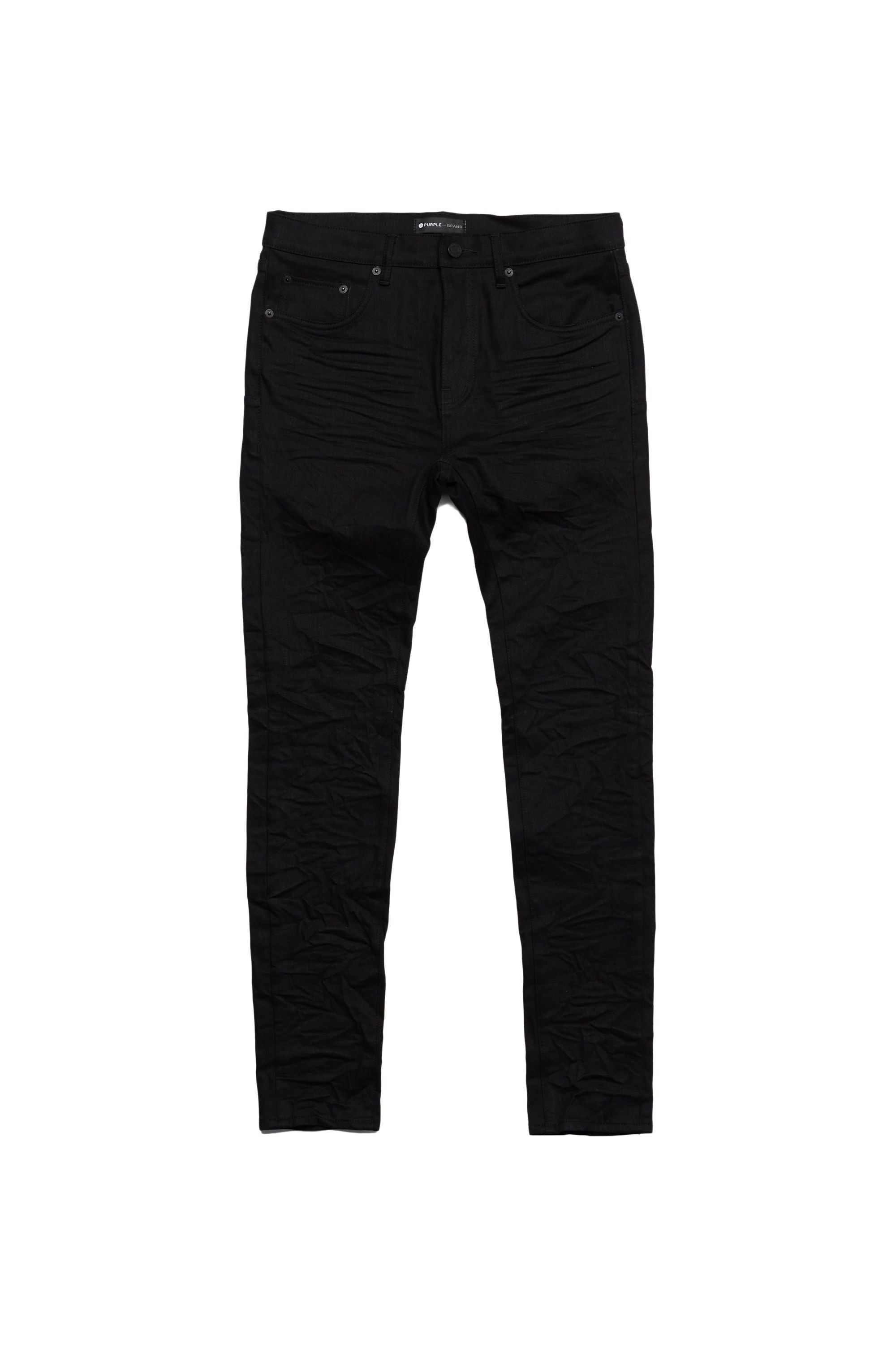 Purple Brand Men's Jeans Classic Slim Fit Black Denim Pants for Fashionable  Men