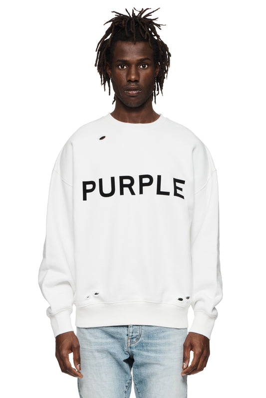 Wordmark Brilliant White Crewneck