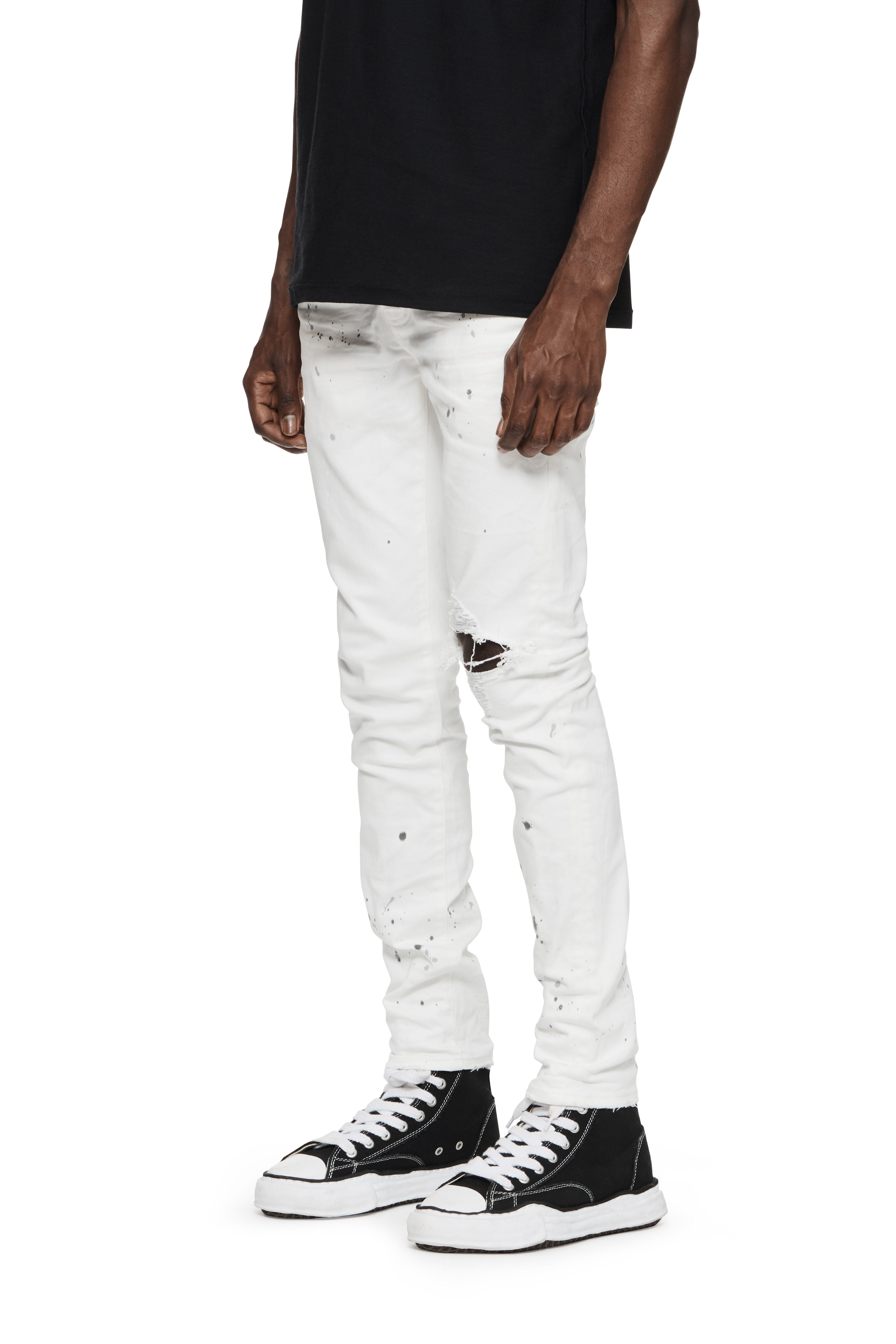 PURPLE BRAND/P001 Paint Blowout スキニー ジーンズ P001 Light Indigo Paint Blowout – PURPLE BRAND
