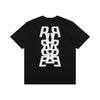 Mirror Vision Tee black with crackle print, made from 100% cotton in regular fit.