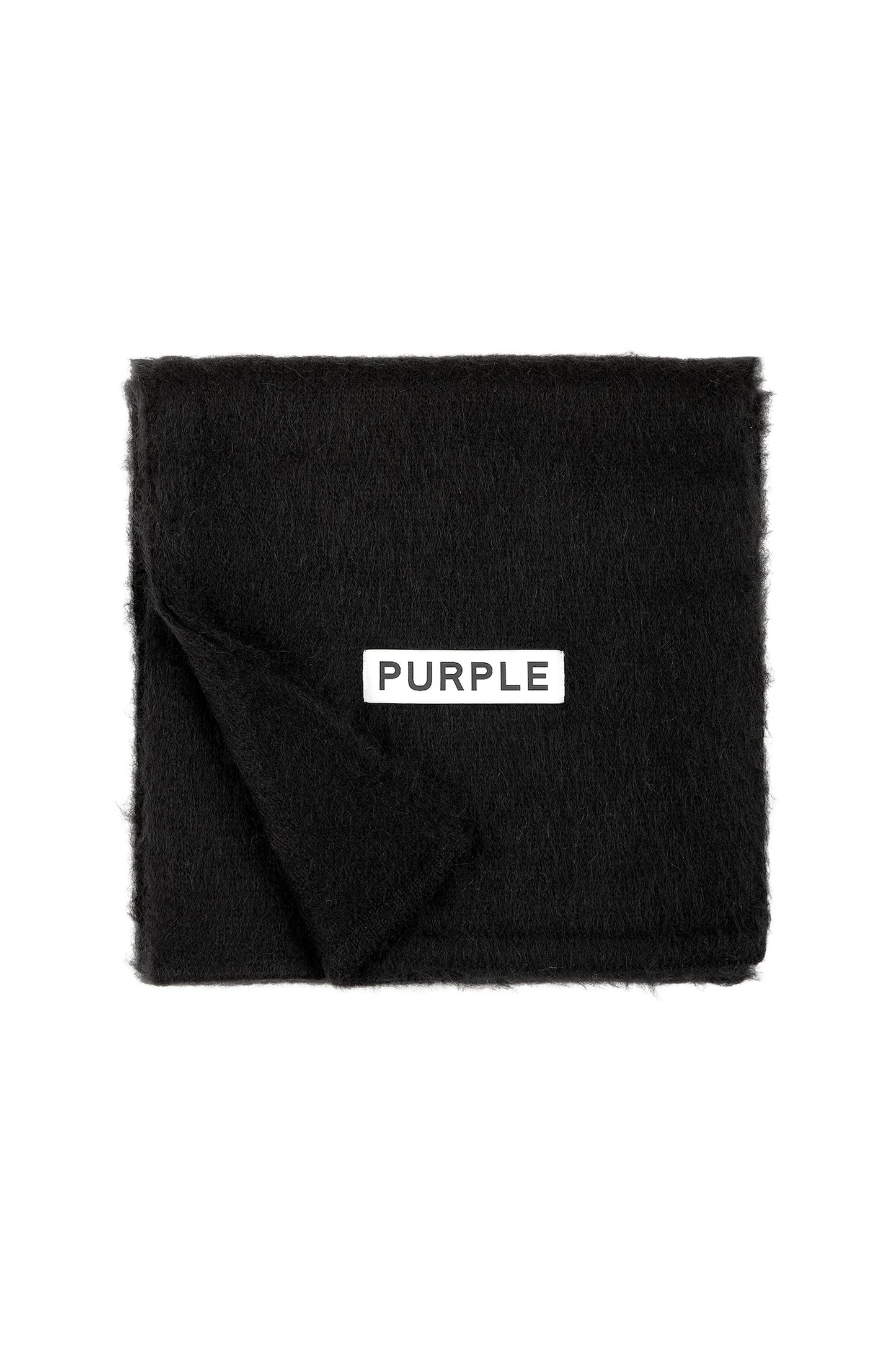 Mohair Knit Purple Brand Scarf