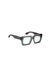 V001 Skye oversized square sunglasses with light blue tinted TRX lenses, crafted from acetate