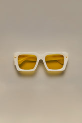 V001 Skye oversized square sunglasses with light brown tinted TRX lenses and acetate frame