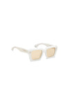 Skye oversized square sunglasses with light brown tinted TRX lenses and acetate frame.