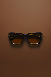 Skye oversized square sunglasses with yellow tinted TRX lenses and acetate frame.