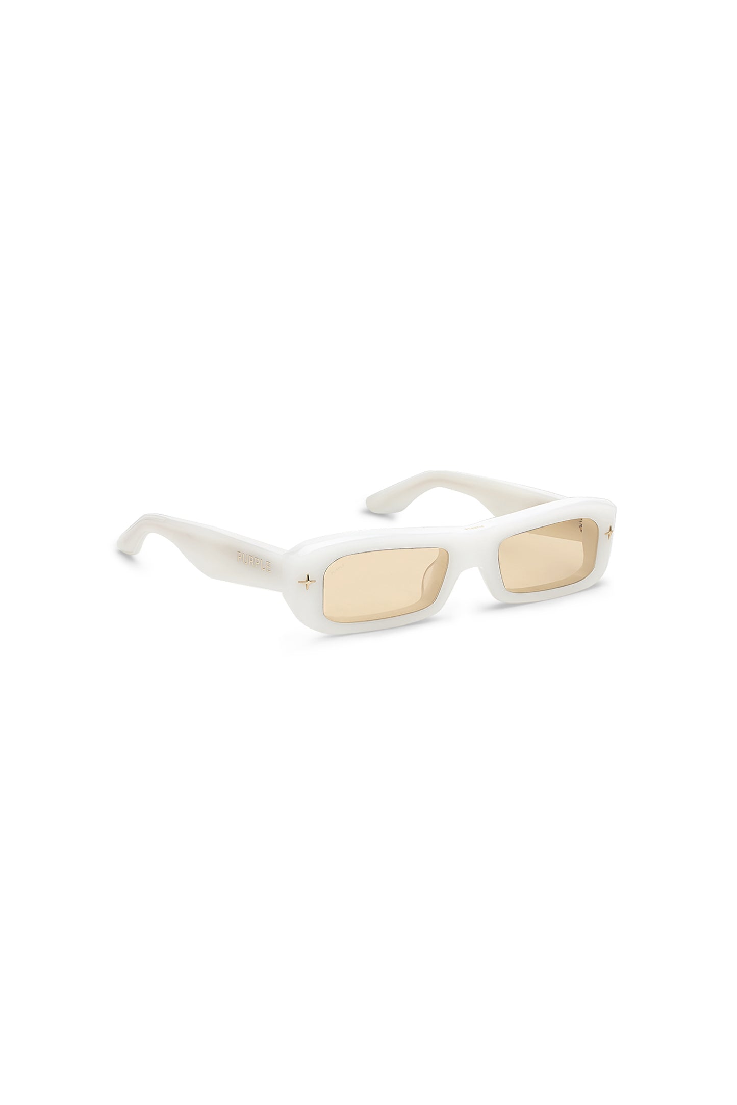 V002 Mercer rectangular sunglasses with brown tinted TRX lenses and 100% acetate frame.