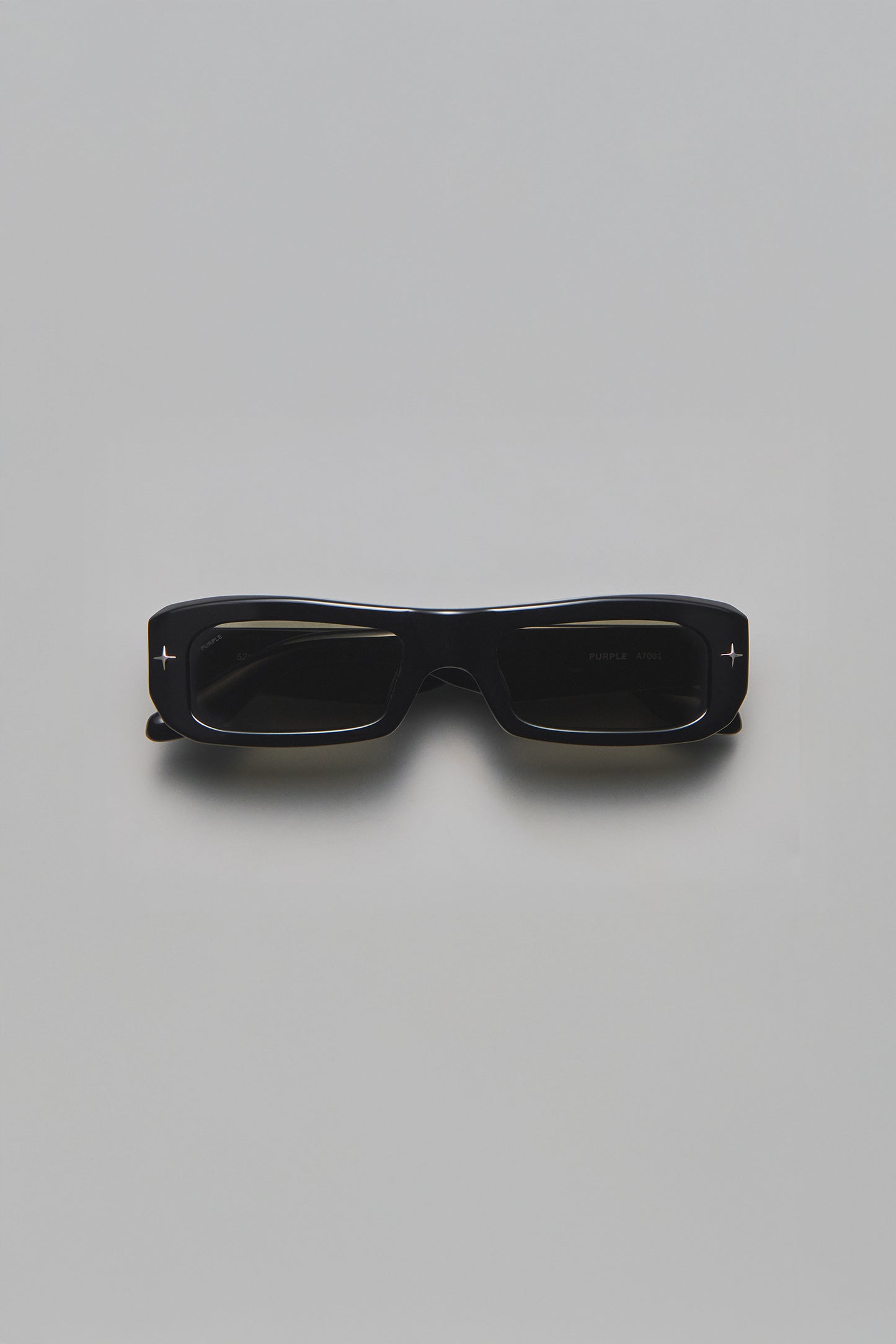 Mercer rectangular sunglasses with smoke gray tinted TRX lenses and acetate frame.