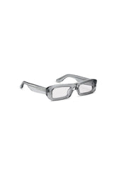 V002 Mercer sunglasses with semi-transparent acetate frame and light silver tinted lenses.