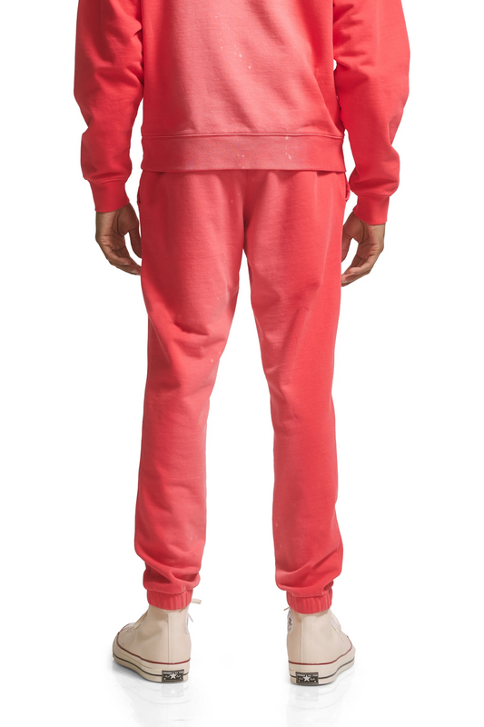 P450 French Terry Red Poppy Jogger