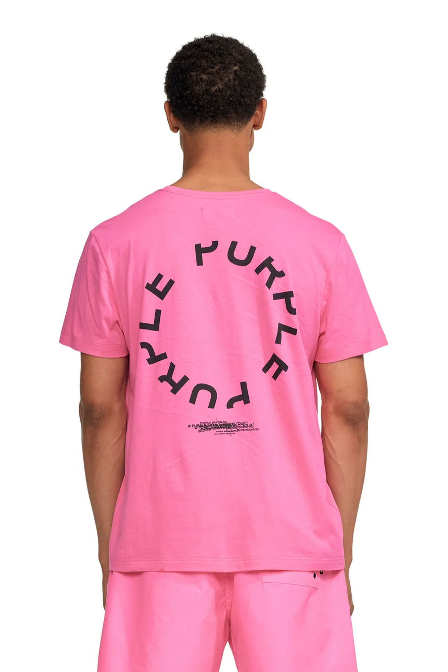 Circle Wordmark Neon Pink T-Shirt