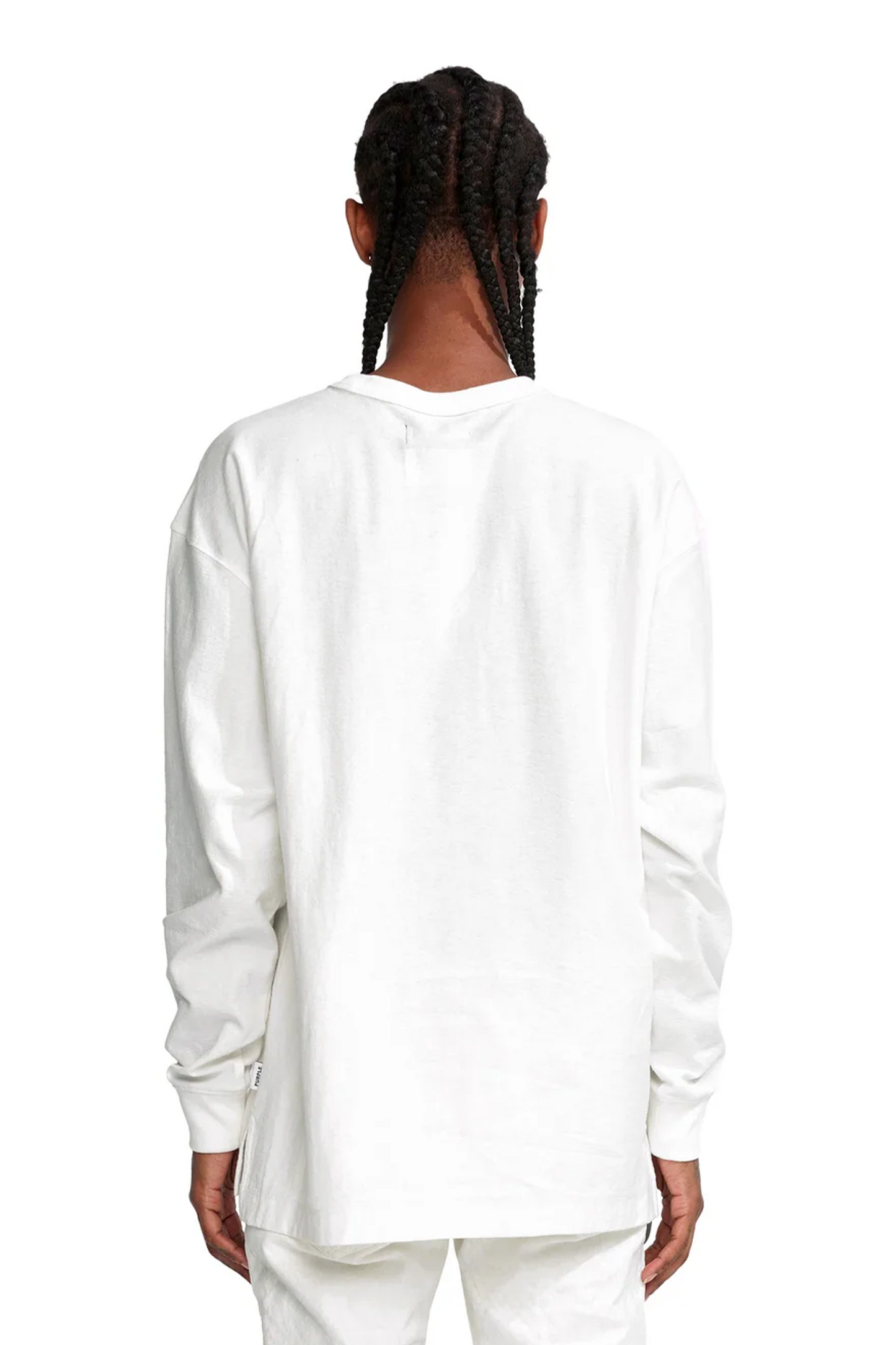 P204 REGULAR FIT LONG SLEEVE SHIRT - Badge in White