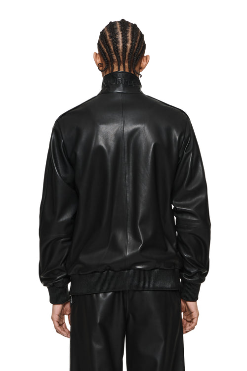 Leather Track Jacket