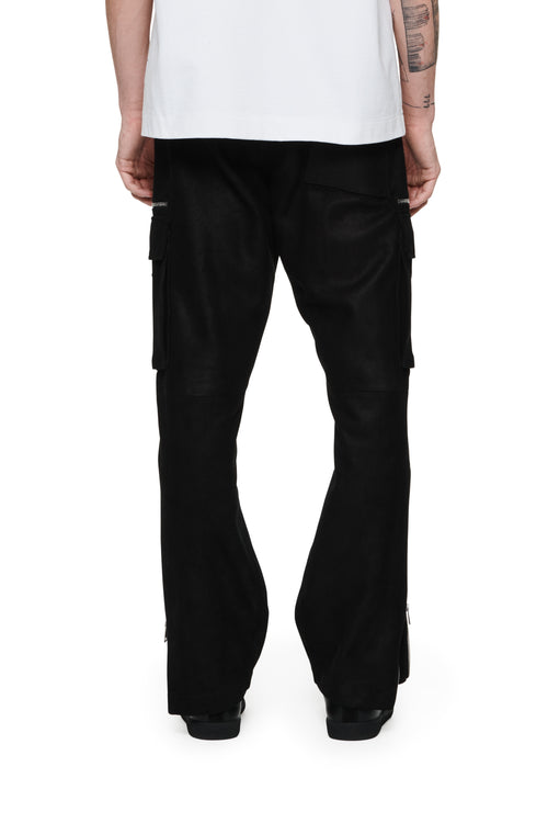 Suede Zip Cargo Pant