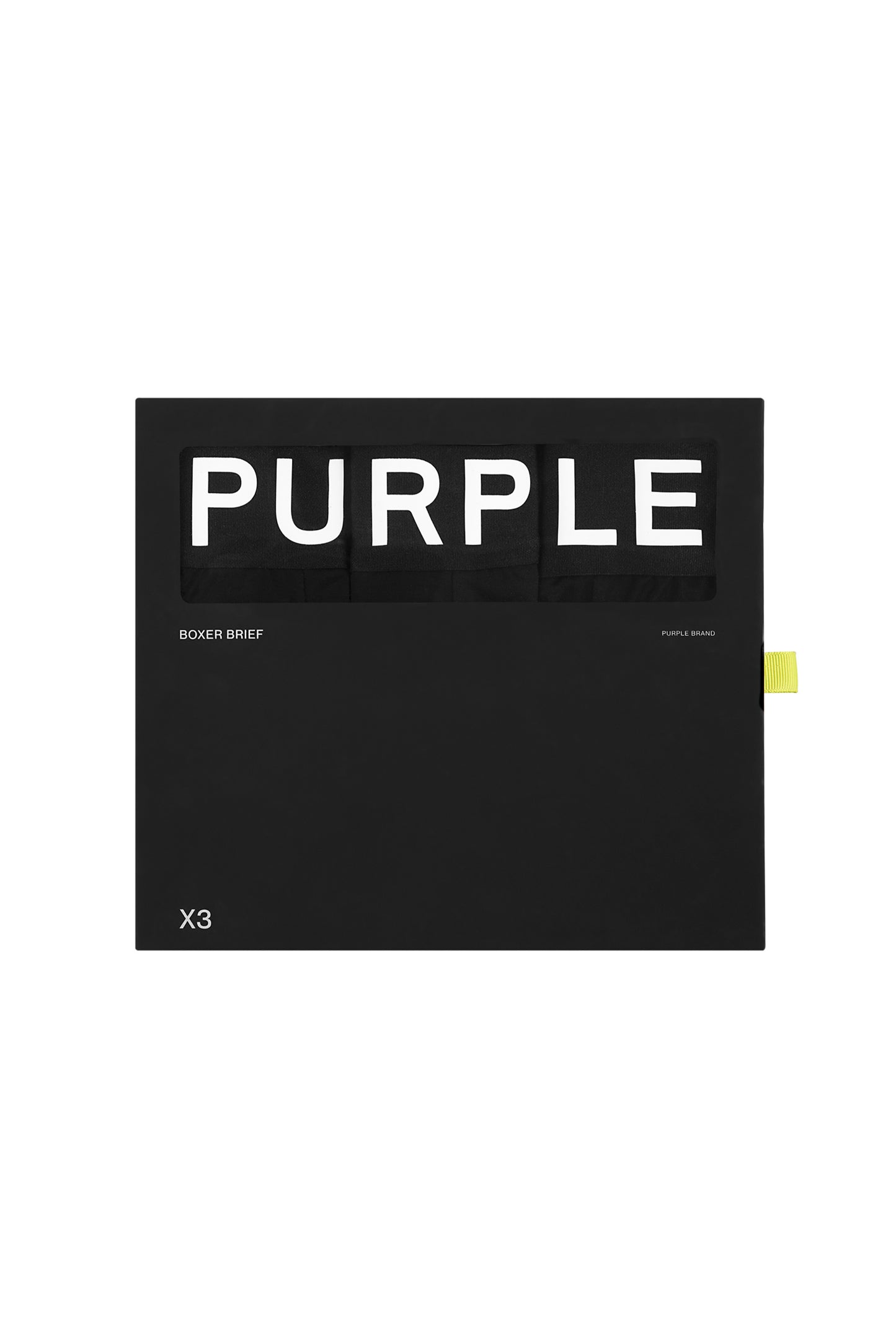 Purple Brand Boxer Brief Three Pack - Black