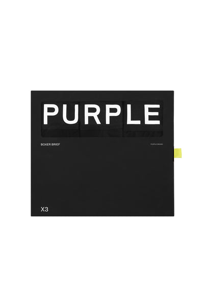 Purple Brand Boxer Brief Three Pack - Black – PURPLE BRAND