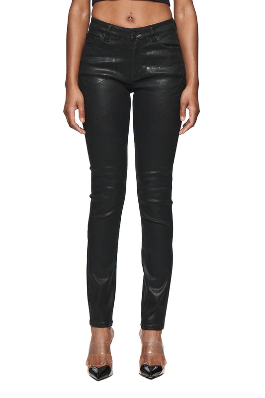 Skinny Mid Rise Glitter